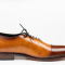 Brown/Cognac lace up oxford in cap toe