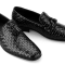 Single Piece Wholecut Slip on tassel Loafer shoes for Men