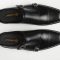 Handmade Leather Double Monk Strap Backless Mule for Men