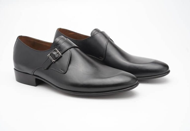 Black Monk Strap Shoes