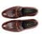 Apron Toe Crocodile Leather Loafers Fish Platted Cow Leather Shoes Men’s Buckle Loafers with Unique Texture Exotic Crocodile Patterned Loafers Luxury Apron Toe Leather Loafers Textured Leather Buckle Loafers Men’s Statement Leather Shoes High-End Crocodile Embossed Shoes