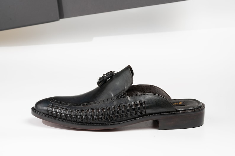 Black Woven Tassel Loafer Mule Wholecut Woven Backless Slip-On Loafers Men’s Black Woven Tassel Loafers Backless Woven Loafers with Tassel Luxury Woven Leather Slip-On Mule Wholecut Black Woven Tassel Mule Handcrafted Woven Loafer Slip-On Mule Men’s Woven Backless Loafer in Black Woven Tassel Loafers in Black Leather Black Wholecut Woven Leather Mule Elegant Woven Backless Loafer for Men Luxury Wholecut Woven Tassel Loafer Handmade Black Woven Slip-On Mule Woven Leather Tassel Loafers for Men Backless Woven Leather Loafer Mule