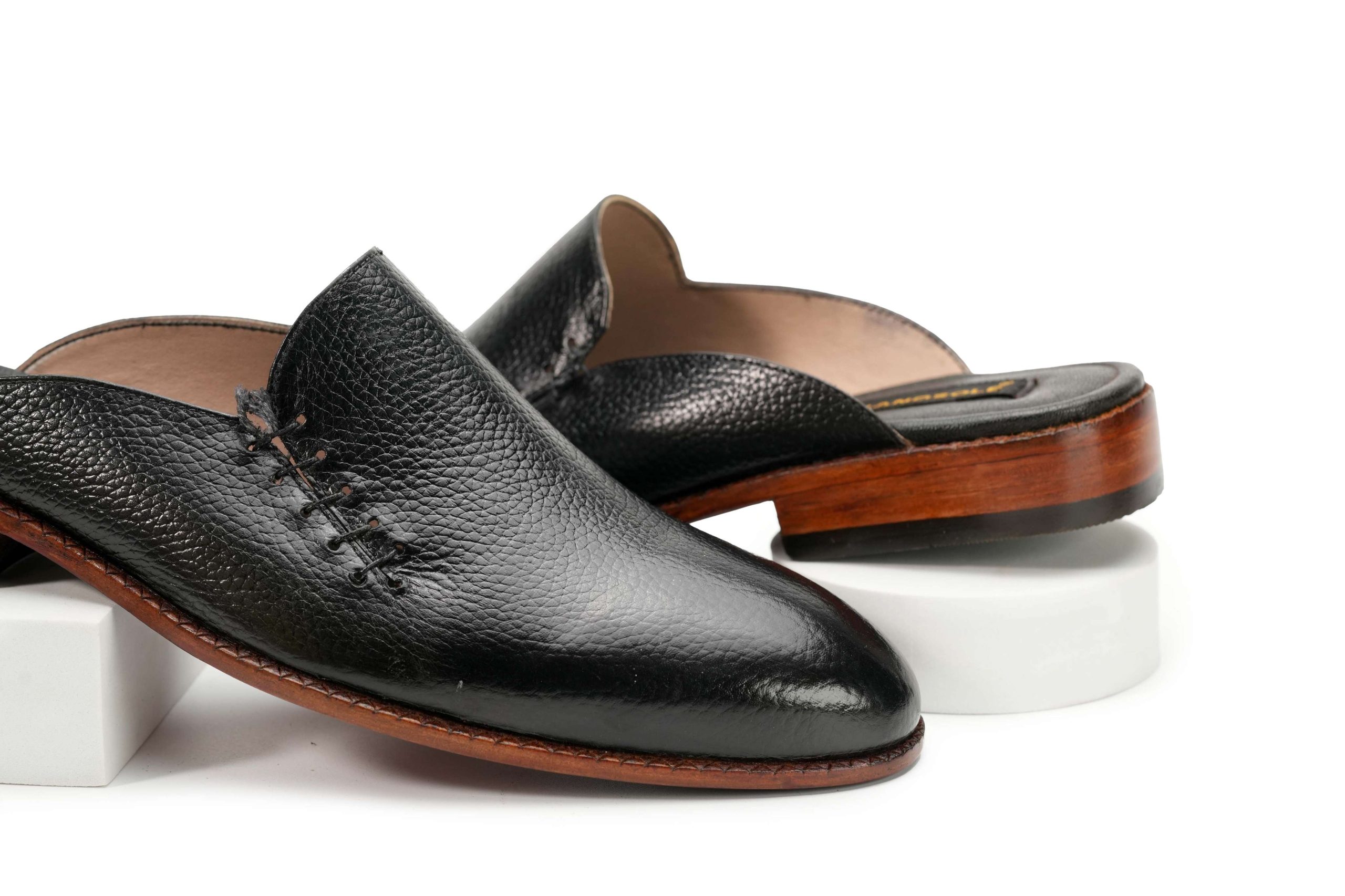 Black Whole Cut Mule Shoes Men’s Side-Lace Oxford Mules Backless Oxford Mule Shoes Black Whole Cut Backless Mules Men’s Side-Lace Slip-On Shoes Elegant Black Oxford Mules for Men Whole Cut Leather Mule Shoes Backless Side-Lace Dress Shoes Formal Oxford Mule Shoes for Men Stylish Black Whole Cut Mules