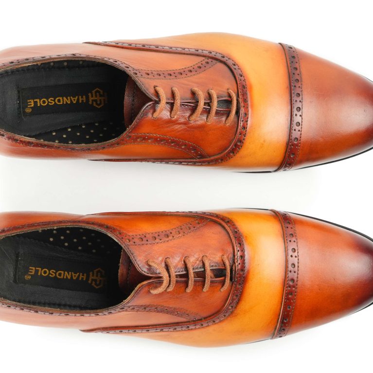 Semi-brogues Cap Toe Oxford